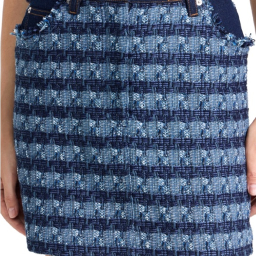 Veronica Beard Blue Tweed Skirt - Picture 3 of 7